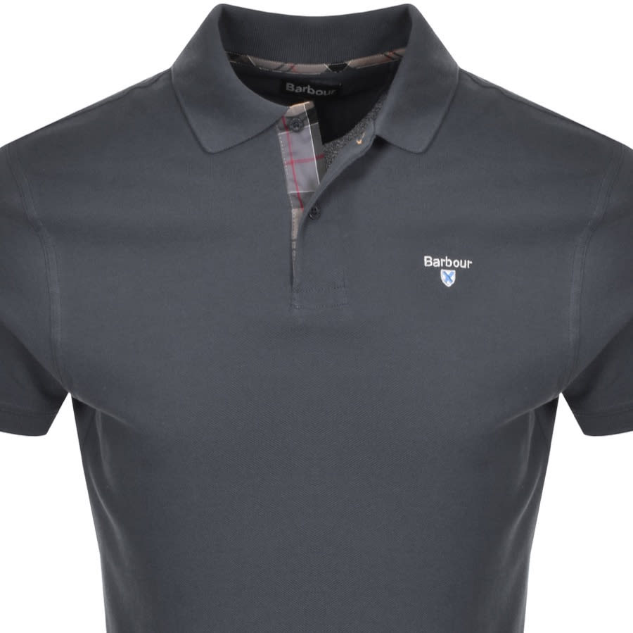 Alternative Image for ProductBarbour Pique Polo T Shirt Navy2